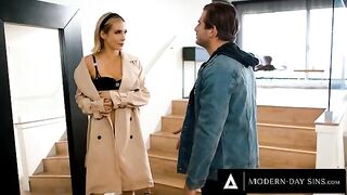 Aiden Ashley gets fucked hard by her best friend's BF in a rough session