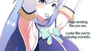 The ass of the goddess Aqua from Konosuba is worth worshiping!