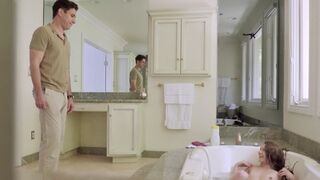 Pervert stepbro spies on rebel step sis Rebel Lynn in the bathtub
