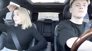 The hot girl agreed to have sex with a taxi driver for money