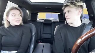 The hot girl agreed to have sex with a taxi driver for money