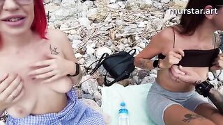 Bloggers arranged for sex with stupid whores in a daring spot