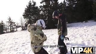 A skier got fucked by a rich guy in a hotel room, courtesy of VIP4K