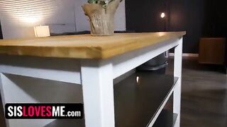 Fit stepsis Cece Capella gets her pussy railed by stepbro