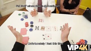 She lost a poker game, her husband gets to enjoy her