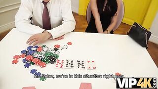 She lost a poker game, her husband gets to enjoy her