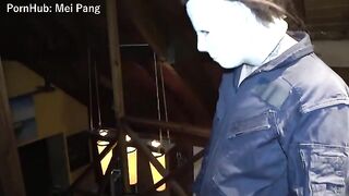 A girl in a Halloween costume got fucked hard and rough