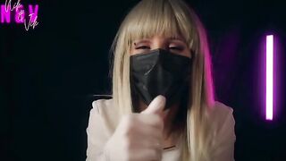Nurse in latex will make you cum twice with handjob
