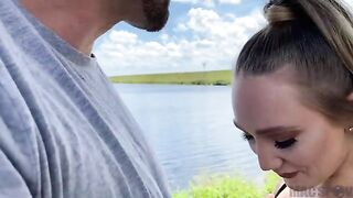 Big booty PAWG AJ Applegate gets fucked outdoors by J-Mac on a hot summer day