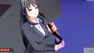 Uncensored Japanese Hentai anime ASMR ear licking Earphones