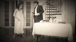 A naughty dancer got a messy cumshot on her face