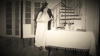 A naughty dancer got a messy cumshot on her face