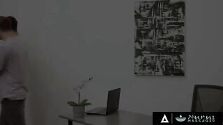 Natasha Nice’s big tits pound two college boys in HD