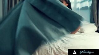 Nuns Alina Lopez and Kendra Spade in passionate scissoring action