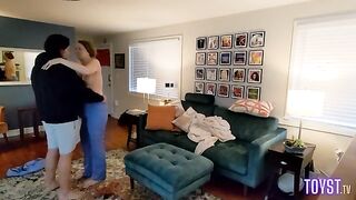 A hot nurse is getting fucked after her shift by a hidden cam
