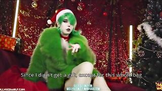 Hot Christmas creampie scene with the Grinch as the lucky guy