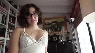 A shy and modest girl needs sex from her stepdad