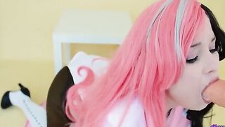 Hidori Rose cosplays Neopolitan RWBY, getting fucked and cumming