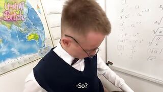 The hottest teacher is here with a threesome for students
