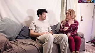 Stepmom helped her stepson with his sex problems