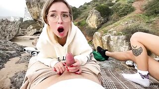 Two young girls seduced guys on their beach vacation