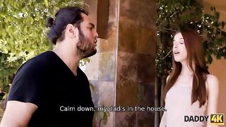 The girl cannot resist the allure of a mature man’s charm
