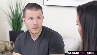 Shay Sights, the busty mature, seduces her stepson in a taboo encounter