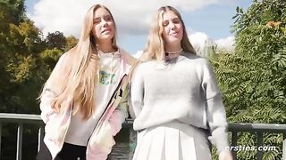 Two hot lesbian babes are inspired by Kama Sutra and fingering each other