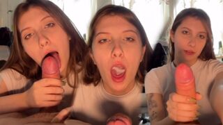 Girl wants to suck her stepbrother’s cock passionately