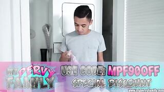 My stepsister asked me to stop cleaning so she could fuck me - MyPervyFamily