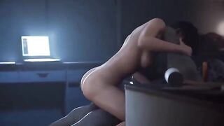 Ada Wong got trapped and fucked hard in this intense 3D animation