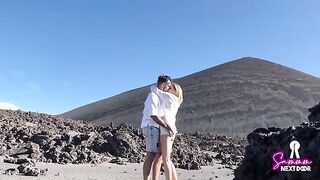 We climbed a volcano and he erupted in my mouth, a real couple’s raw adventure