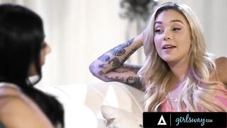 Besties Violet Myers and Kali Roses do a soft 69 and passionate scissoring