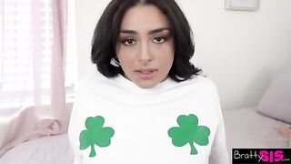 Vanessa Moon offers stepbrother to eat her pussy for good luck