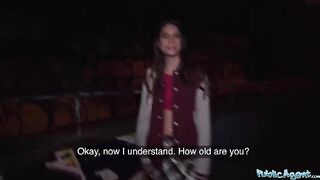 Hot French model makes a quick buck by fucking outdoors for cash