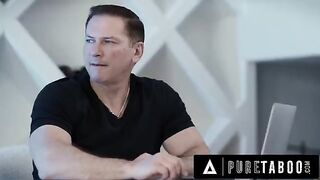 Big titty brunette Hazel Moore gets fucked by her stepdad