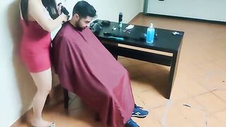 No holes barred when friend's mom cuts his hair