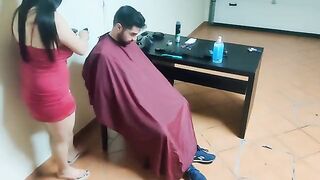 No holes barred when friend's mom cuts his hair
