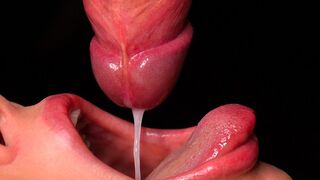 The best blowjob with milk on the cock, an incredible sensation!