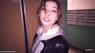 Public cumshot on panties in the park with MihaNika69