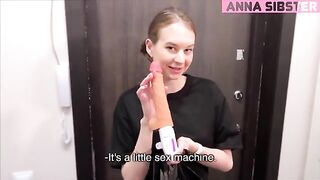 The courier tried a new sex toy with the customer