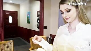 Two kinky sluts getting fucked hard by their boss in an office scene