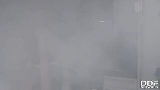Firefighters fucked busty slut Monika Fox in an intense, passionate encounter