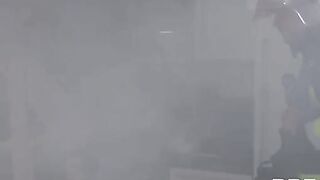 Firefighters fucked busty slut Monika Fox in an intense, passionate encounter