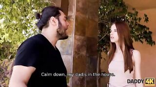 The girl is tired of her egocentric boyfriend and turns to his father
