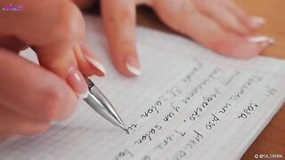 Squirt while learning Spanish with a hot solo girl