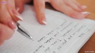 Squirt while learning Spanish with a hot solo girl