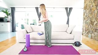 Tiny kawaii teen Molly Little gets creampied in POV by Fit18 casting