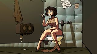 The barista is a giantess who can make your drink and more