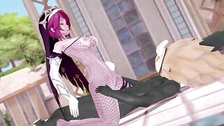 Hillachurl fucked Rosaria in a steamy Genshin scene